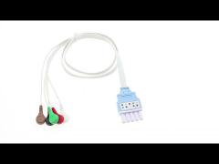 Electrode Disposable ECG Cables Compatible HP Clip For Surgical