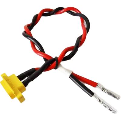 China Custom Rechargeable Battery Wire Harness Black Battery Cable Wire With Battery Adapter for sale