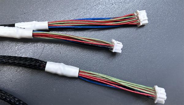 Quality Braided Shield Industrial Wiring Harness One Tow Five Button Interface for sale
