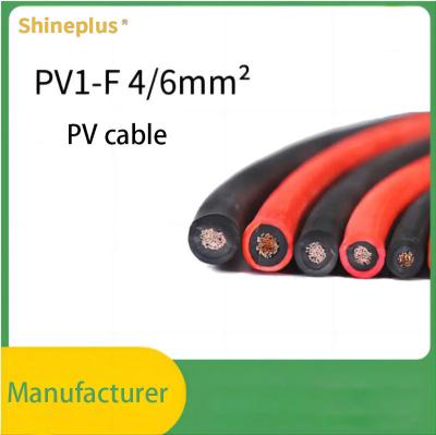 China PV Cable PV1-F Solar Cable Tin-plated Copper DC Line 4MM² Photovolt Wire for sale