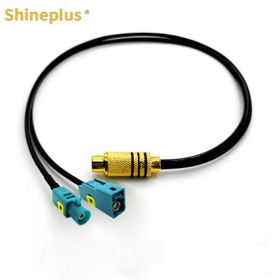 China HSD4P cabeza femenina recta para conexión de automóviles con arnés USB LVDS cable de extensión de conexión universal de alta velocidad para video en venta