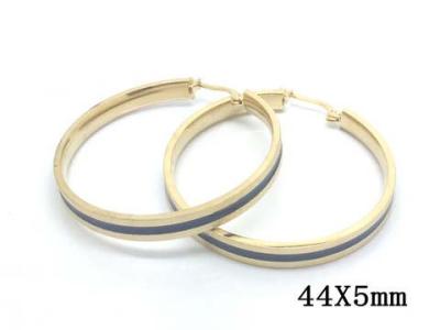 China Non - Allergic Epoxy Stainless Steel Earrings Craved Line In Jet For Women for sale
