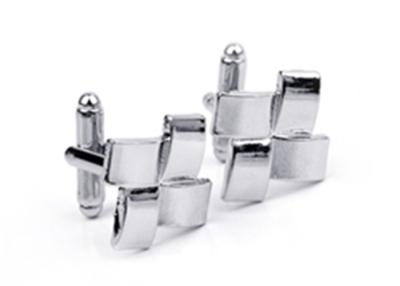 China Metal Gorgeous Cufflinks Knot Stainless Steel Cufflinks PVD Plating For Gift for sale