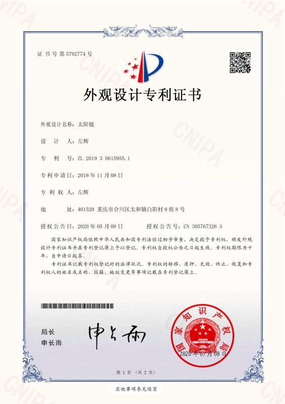 Design Patent - Chongqing Wanda Technology Co., Ltd.