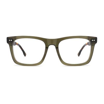 China Classic Square Acetate Eyeglass Optical Frame For Men And Women for sale