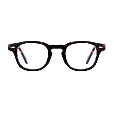 China Tortoiseshell Round Acetate Glasses Frame With Optical Frame for sale