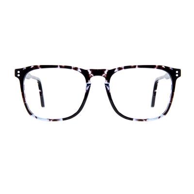 China Marcos ópticos de gafas sin receta de acetato cuadrado para hombres y mujeres en venta