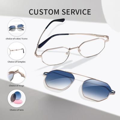 China El metal de encargo de las gafas de sol de las mujeres de los hombres polarizó a Matte Finish Prescription Lens en venta