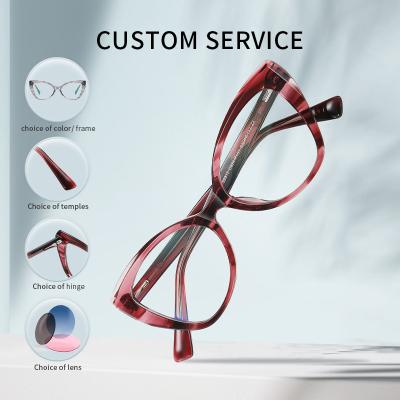 China Los vidrios de encargo del diseño de la moda enmarcan óptico de la combinación del acetato polarizado en venta