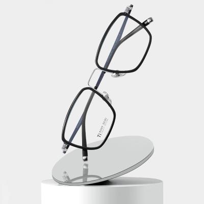 China Men'S Black Acetate Glasses Optical Titanium Simple Design OEM for sale
