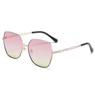 China Driving Polygon Frame Sunglasses Scratch Resistant , Anti Glare Sunglasses OEM for sale