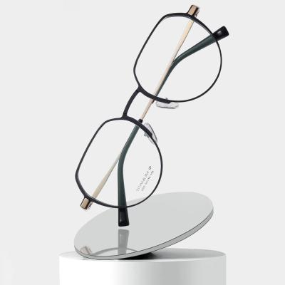 China Aluminum Magnesium Titanium Frame Glasses , Custom Lens Round Prescription Glasses for sale
