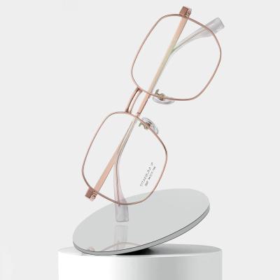 China CE Pure Titanium Glasses Frames Square Full Optical 3 Color For Men for sale