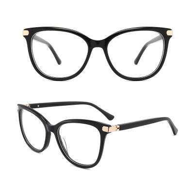 China Full Rim Acetate Optical Frames Glasses OEM Eco Friendly With Flexible Spring Hinge for sale