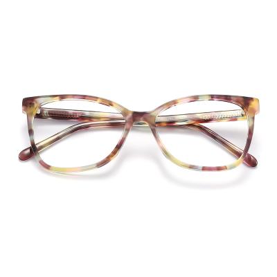 China Lente del claro de la CA 	Vidrios del marco del acetato, marcos coloridos de las gafas del OEM en venta