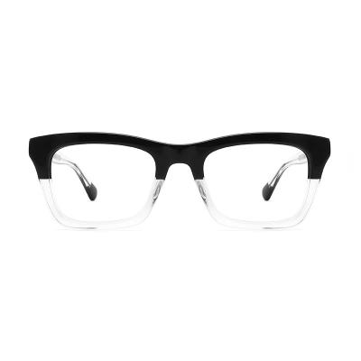 China Stylish Acetate Thick Square Eyeglasses Oversized eco friendly Square Frame Eyewear for sale