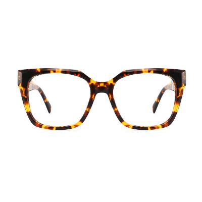 China Customize Logo Oversized Frame Glasses Square Spectacle Optical for sale