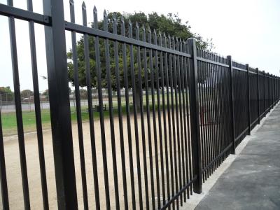 China Waterproof 1.8m Height Wrought Iron Fence For Garden for sale