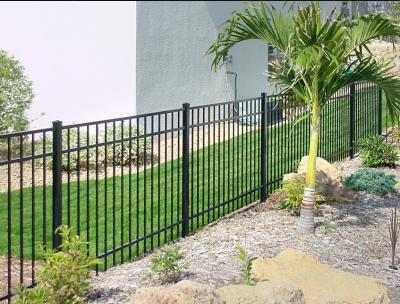 China Galvanized Decorative Garden Wrought Iron Picket Fence for sale