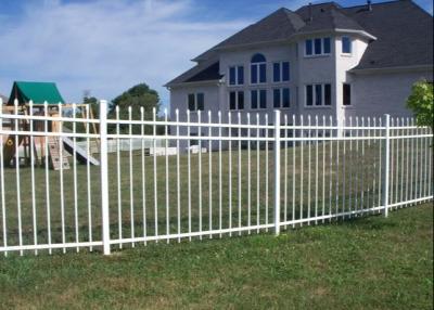 China Steel Security 6ftx8ft Residential Ornamental Fence With Polyester Coated for sale