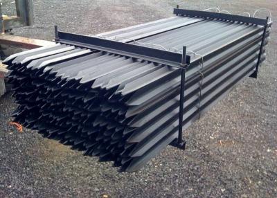 China 3000mm Length Metal Star Pickets , 2.04kg/M Black Star Picket for sale