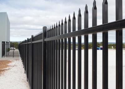Chine garnison résistante de clôture tubulaire en acier de noir de 2.1x2.4m Australie à vendre
