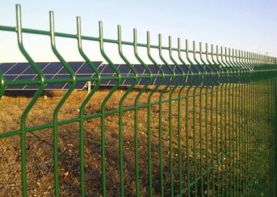China Unobstructed Visibility 4mm Security Wire Mesh Fencing Pvc Coated Green for sale