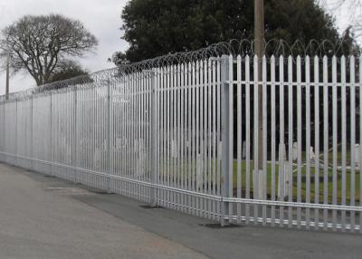 China 50x100mm Post Triple Pointed Palisade Fencing Hot Dip Galvanized Gp Security Grade for sale