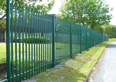 China 2.75m Long By 2.4m High Steel Palisade Security Fencing Hot Dipped Galvanized Powder Coating for sale