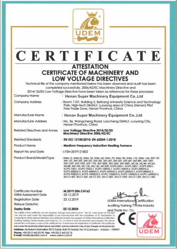  - Henan Super Machinery Equipment Co.,Ltd