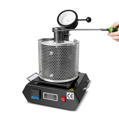China 1100C Portable Gold Melting Furnace With High Purity Graphite Crucible 3KG Weight for sale