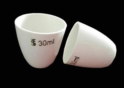 China Mini Cylinder Graphite Crucible 99 % Alumina Ceramic For Tube Muffle Furnace for sale