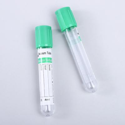 China Disposable Vacuum Blood Collection System Sterilized Tube Heparin Tube for sale