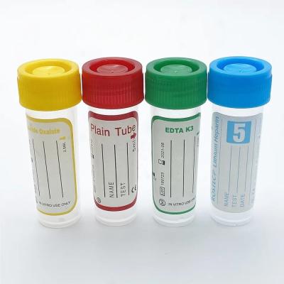 China Non Vacuum Blood Tube Sterile Disposable Pediatric Micro Edta Blood Sample Capillary Serum Collection for sale