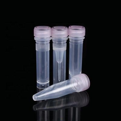 China 1.5ml Conical Bottom Microcentrifuge Tube Sample Tube With Screw Hat for sale