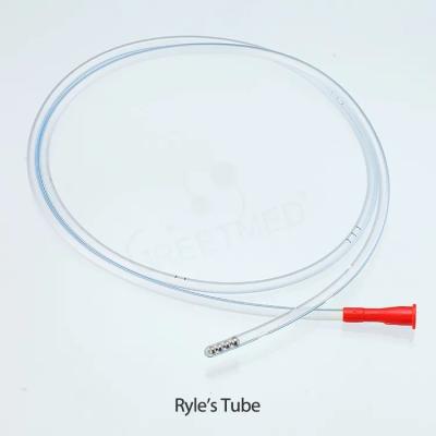 中国 Pvc Silicone Stomach Feeding Tube With Stainless Steel Ball RYLES Type 販売のため