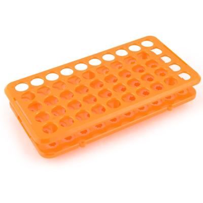 China 50 Well Plastic Multifunction Test Tube Holder Rack With Silicone for sale