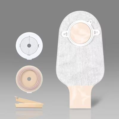 Chine Sac d'ostomie 2 pièces Type pour la colostomie Sac d'ostomie réutilisable 60 mm Sac d'ostomie Colostomie à vendre