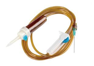 China 20 drops Customized Pvc Tube Admin Y Type Infusion Set Steril With Flow Regulator for sale