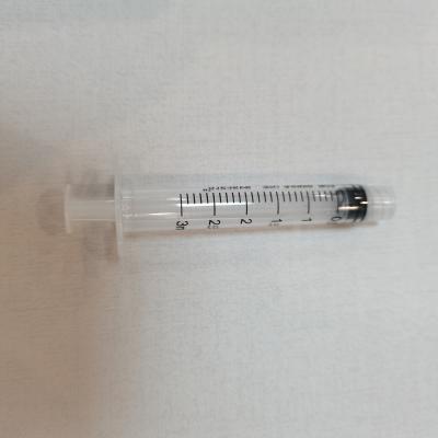China Luer Lock Syringes Concentric Sterilized By EO Three Parts 3ml for injection for sale