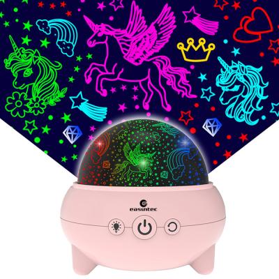 China Practical Unicorn Starry Night Light Projector Multicolor For Kids Room for sale