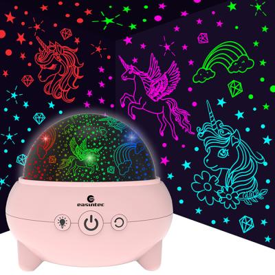 China De múltiplos propósitos Rotatable de Unicorn Star Projetor Night Light do dinossauro do RGB à venda