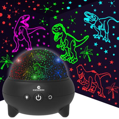 China FCC Dinosaur Starry Night Light Projector 9 Color Adjustable For Kids for sale