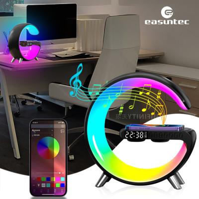 China FCC Multicolor G Smart Light Sound Machine Durable G Speaker Lamp With Wireless Charging for sale