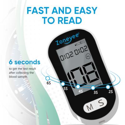 China High Accuracy Blood Glucose Meter Glucometro With Lancets Kit No Coding Glucometer With Blood Glucose Meter Test Strips for sale