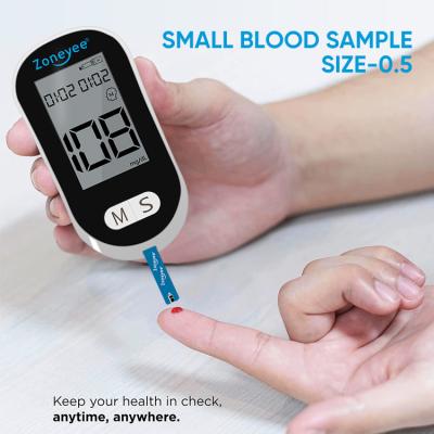 China Medical Accuracy Glucometer High Quality Full Kit Blood Glucose Meter With 50pcs Test Strips And Lancets for sale