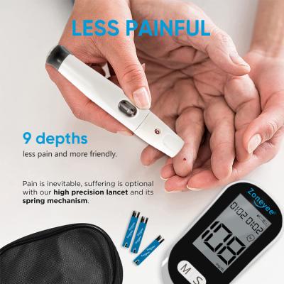 China Greatpeak Portable Code Free Digital Glucometer, Smart Blood Sugar Monitor Blood Glucose Meter Kit With Test Strips for sale