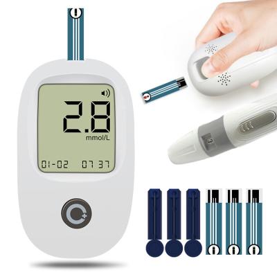 China Medical Equipment Glucose Meter Quick Test Glucometer With 50 Test Strips and Lancets Kit for sale
