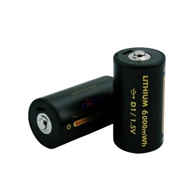 China 1.5V Rechargeable Battery Cell 6000mWh Li Ion Battery With Type C Charging for sale