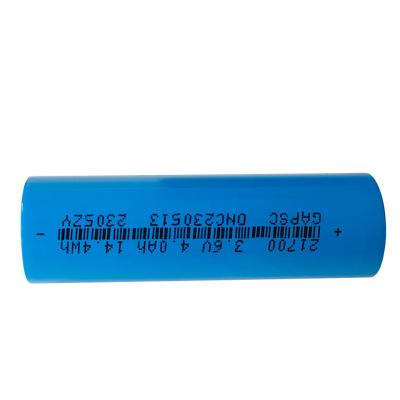 China 21700 Rechargeable Battery Lithium 3.6V 4000mAh Cell for sale